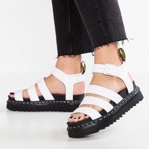 BRAND NEW Dr Martens White Blaire Platform Sandals